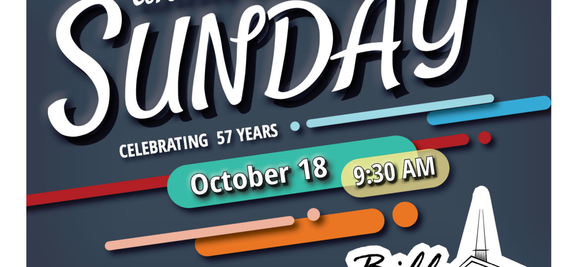 2020 Anniversary Sunday Flier - Front (Single)
